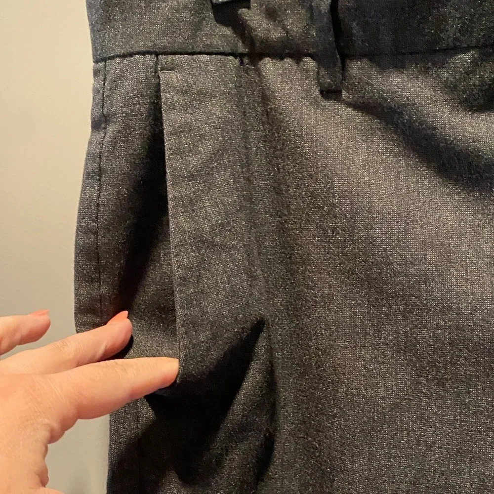 J Crew Flex Wool Dress Pants 34x30 Slim Fit Thompson Gray Stretch